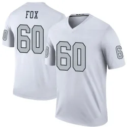 Youth Tomari Fox Las Vegas Raiders No.60 Legend Color Rush Jersey - White