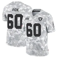 Youth Tomari Fox Las Vegas Raiders No.60 Limited 2024 Salute to Service Jersey - Arctic Camo