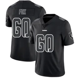 Youth Tomari Fox Las Vegas Raiders No.60 Limited Jersey - Black Impact