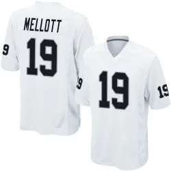 Youth Tommy Mellott Las Vegas Raiders No.19 Game Jersey - White