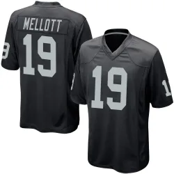 Youth Tommy Mellott Las Vegas Raiders No.19 Game Team Color Jersey - Black