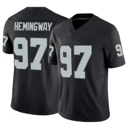 Youth Tonka Hemingway Las Vegas Raiders No.97 Limited Vapor F.U.S.E. Jersey - Black