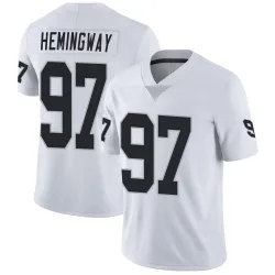 Youth Tonka Hemingway Las Vegas Raiders No.97 Limited Vapor Untouchable Jersey - White