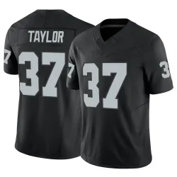 Youth Trey Taylor Las Vegas Raiders No.37 Limited Vapor F.U.S.E. Jersey - Black