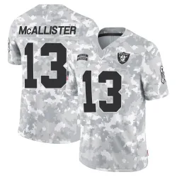 Youth Tyreik McAllister Las Vegas Raiders No.13 Limited 2024 Salute to Service Jersey - Arctic Camo