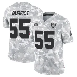Youth Vontaze Burfict Las Vegas Raiders No.55 Limited 2024 Salute to Service Jersey - Arctic Camo