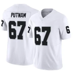 Youth Will Putnam Las Vegas Raiders No.67 Limited Vapor F.U.S.E. Jersey - White