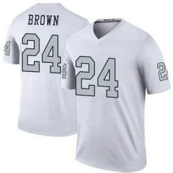 Youth Willie Brown Las Vegas Raiders No.24 Legend Color Rush Jersey - White