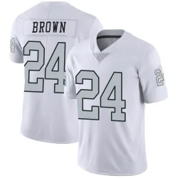 Youth Willie Brown Las Vegas Raiders No.24 Limited Color Rush Jersey - White