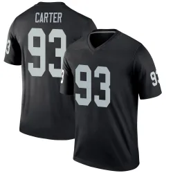 Youth Zach Carter Las Vegas Raiders No.93 Legend Jersey - Black