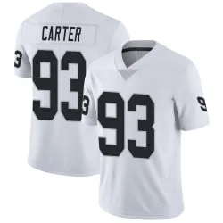 Youth Zach Carter Las Vegas Raiders No.93 Limited Vapor Untouchable Jersey - White