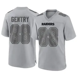 Youth Zach Gentry Las Vegas Raiders No.88 Game Atmosphere Fashion Jersey - Gray