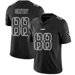 Youth Zach Gentry Las Vegas Raiders No.88 Limited Jersey - Black Impact