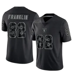 Youth Zakhari Franklin Las Vegas Raiders No.82 Limited Reflective Jersey - Black