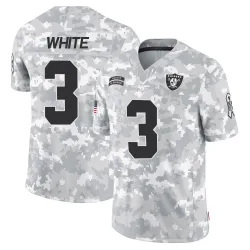 Youth Zamir White Las Vegas Raiders No.3 Limited 2024 Salute to Service Jersey - Arctic Camo